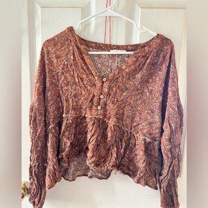 Floral Button-Up Women's Top